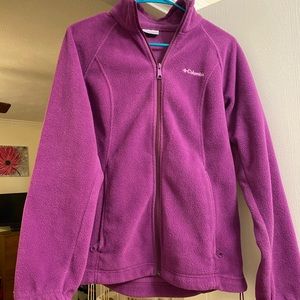 Columbia Pullover full zip purple
